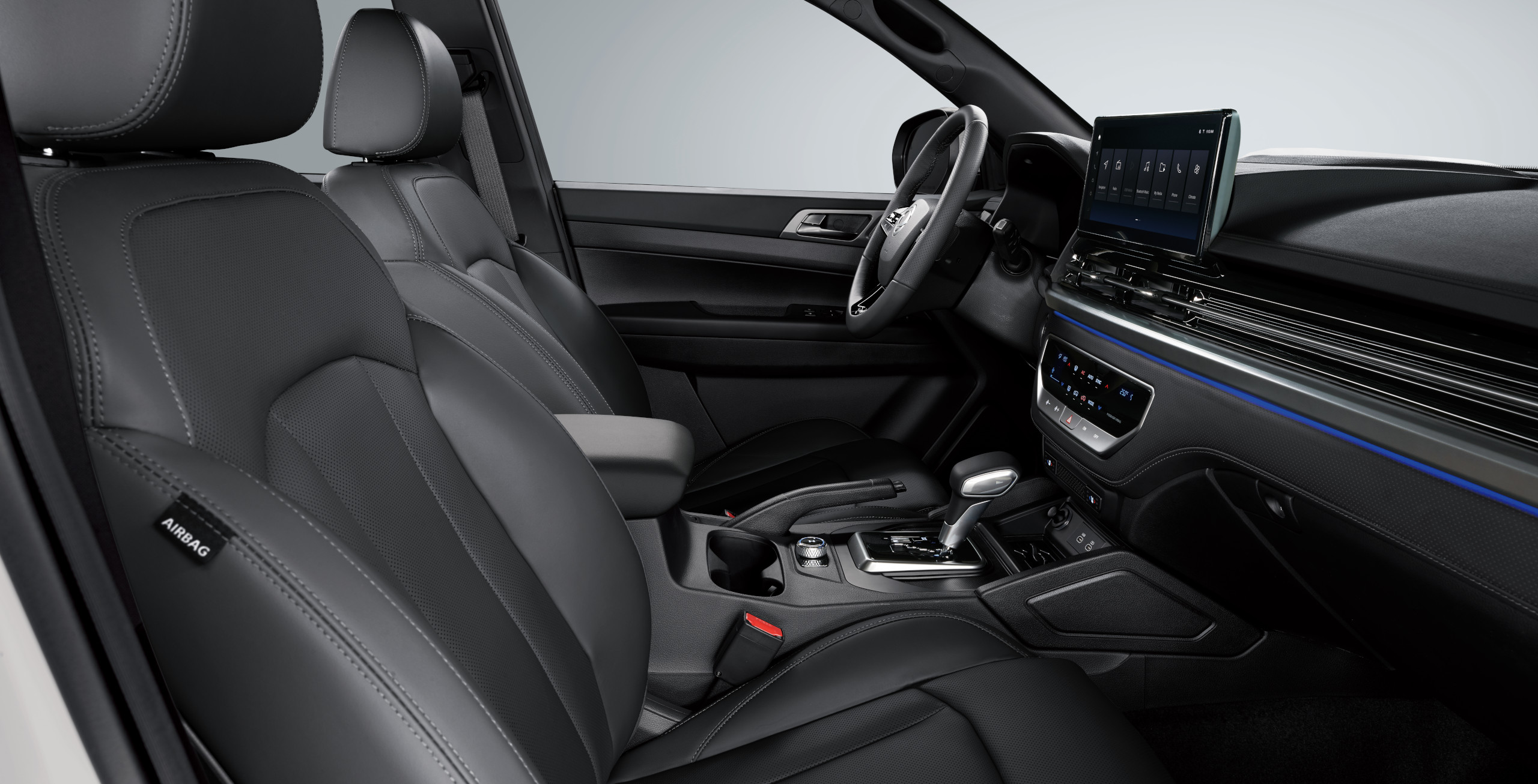 Black with grey headlining Interior