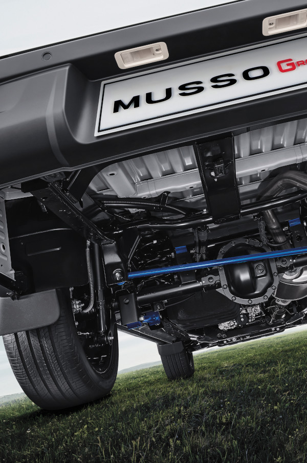 Five-link rear suspension system with coil springs