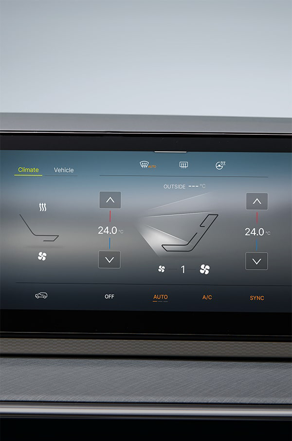 Front dual zone auto air conditioning system